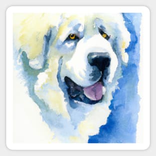 Watercolor Great Pyrenees - Dog Lovers Sticker